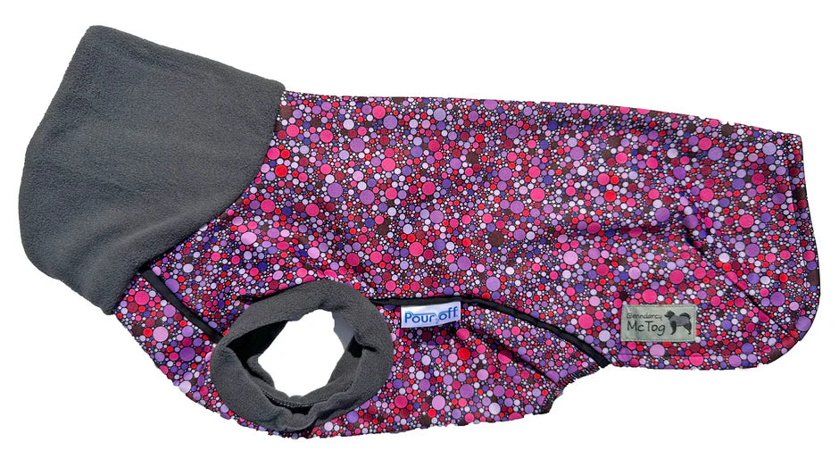 Glenndarcy Planet Pink McTog - Microfleece Waterproof Dog Coat
